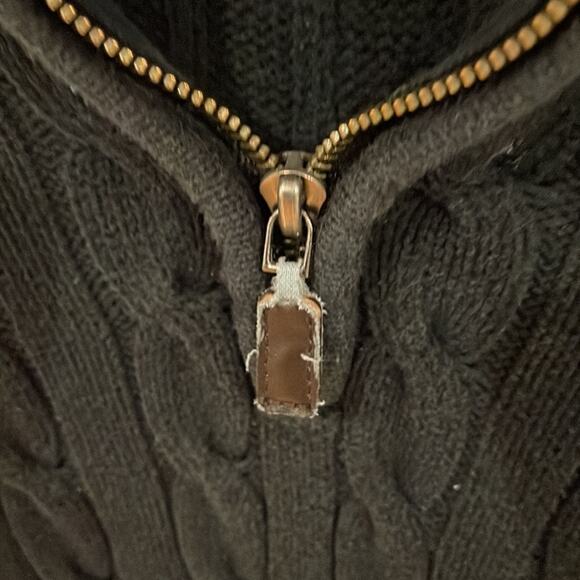 Old navy black quarter zip sweater medium - Picture 5 of 8